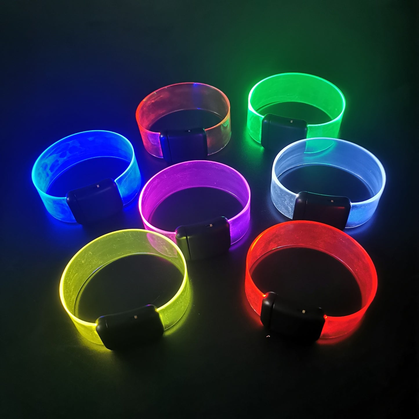 GlowSlide Magnetic LED Bracelet – Coldplay Style Light-Up Wristband