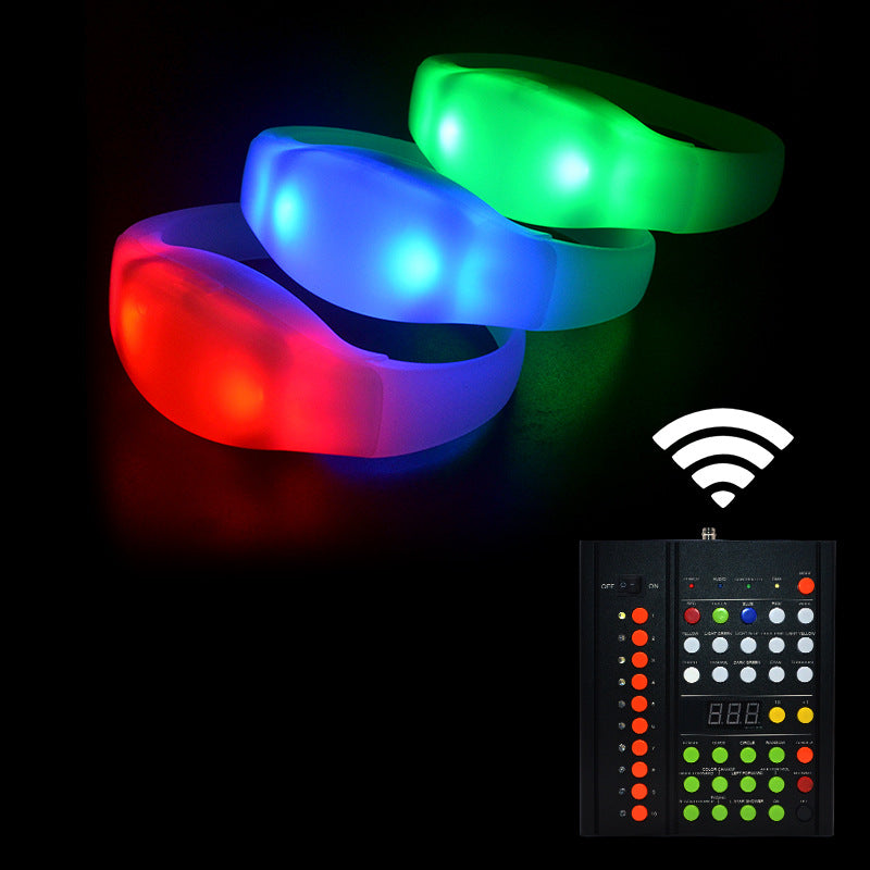 Customizable Remote-Controlled LED Bracelet – DMX & Sound-Activated