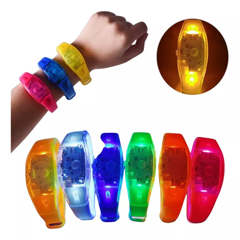 Customizable Sound-Activated LED Bracelet – Transparent Shell