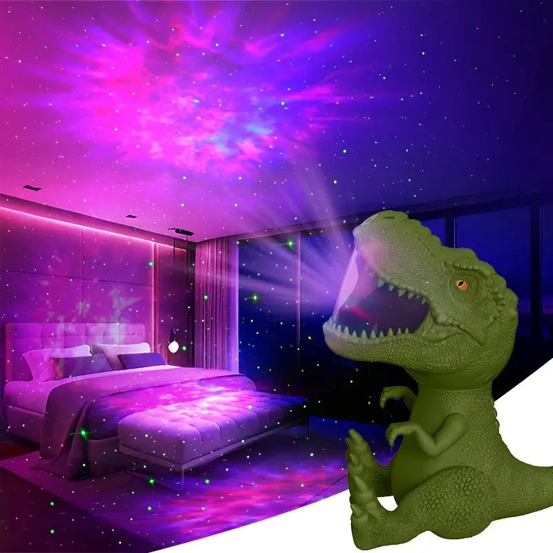 Dinosaur Star Projector Night Light – T-Rex LED Nebula Lamp